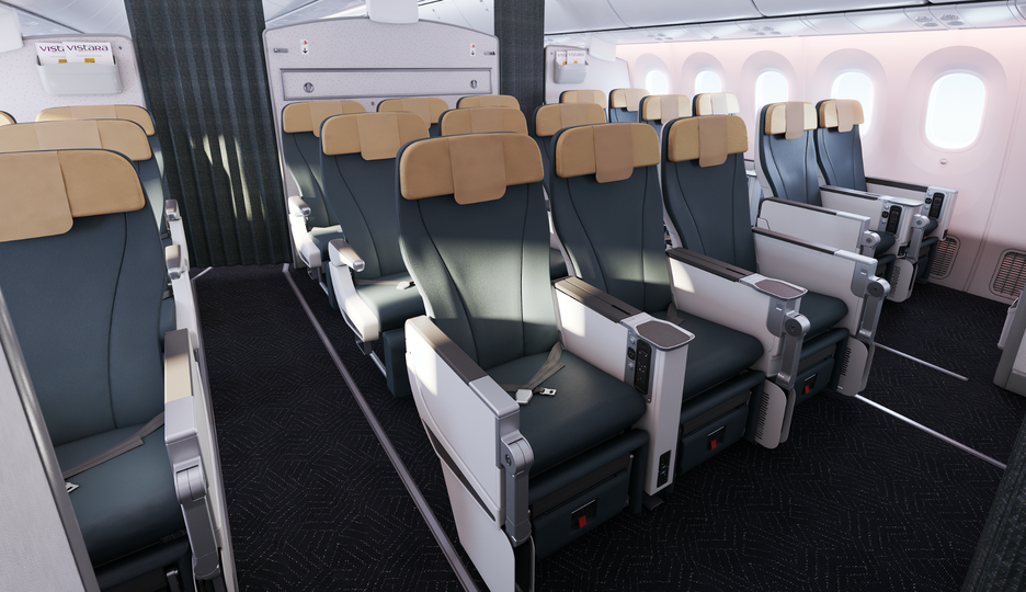 Vistara's Boeing 787-9 premium economy.