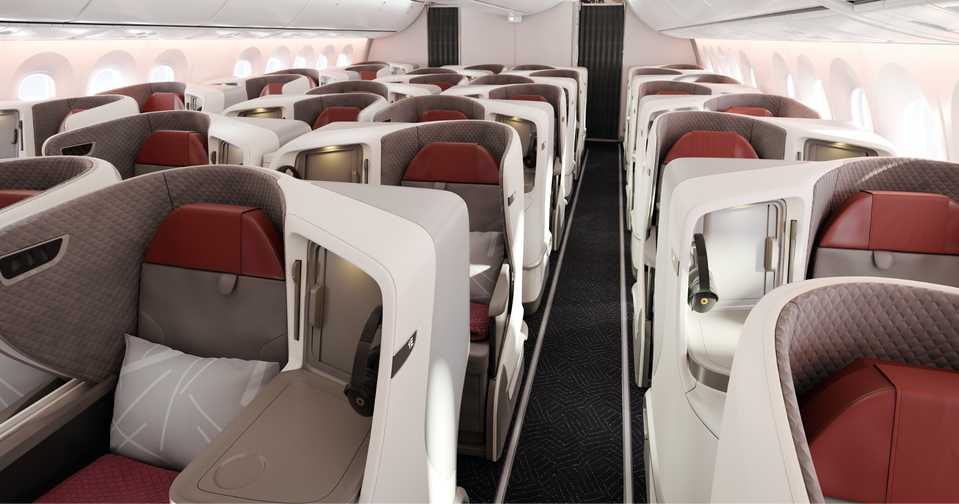Vistara's Boeing 787-9 business class.