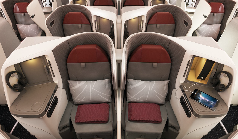 Vistara's Boeing 787-9 business class.
