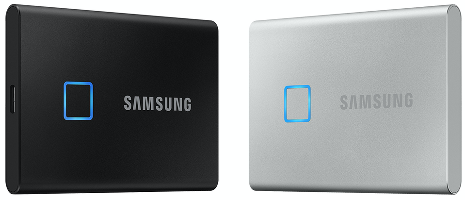 Samsung's new T7 Touch SSD drives offer speed and security.