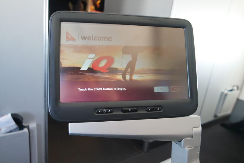 Personal inflight entertainment screens are found on some Qantas Boeing 737s.