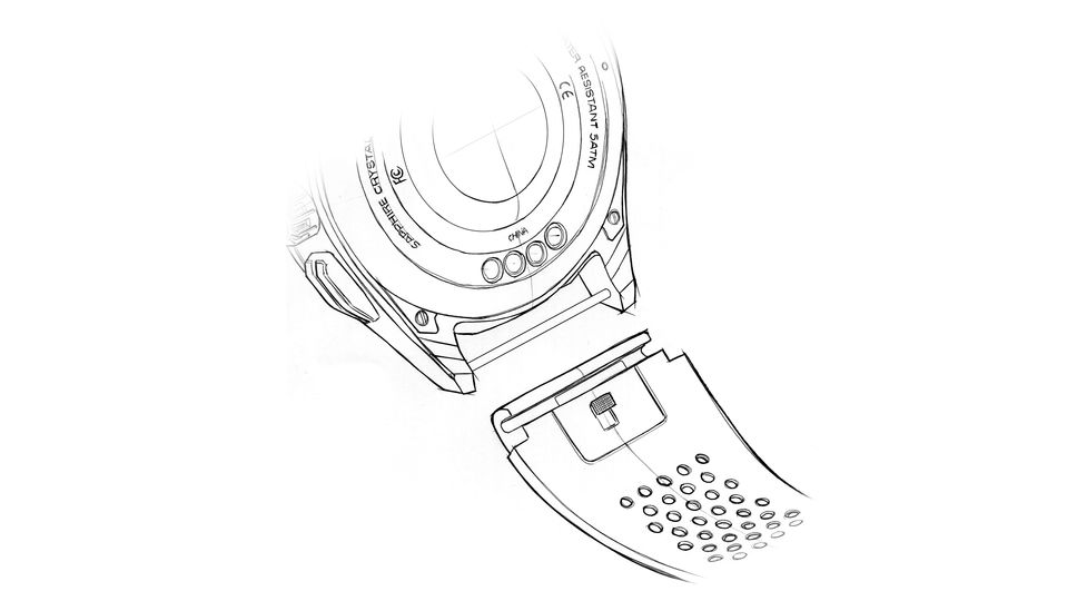 There is a range of easily interchangeable straps.