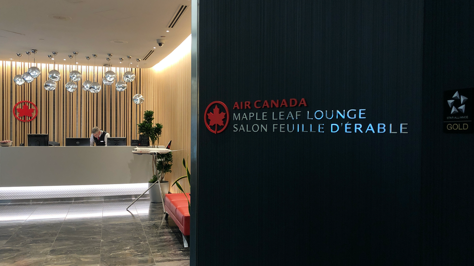 Entry to Air Canada's Signature Suite Vancouver is via the Maple Leaf Lounge.