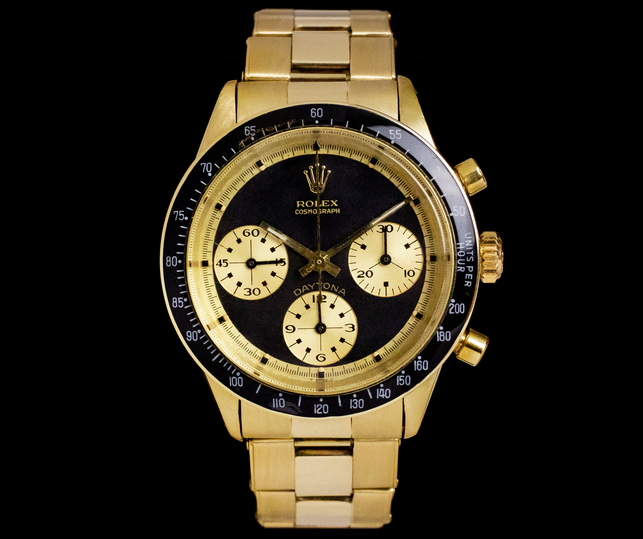 One of Ellen DeGeneres' favourite pieces is this 1960s Rolex Daytona Reference 6241.
