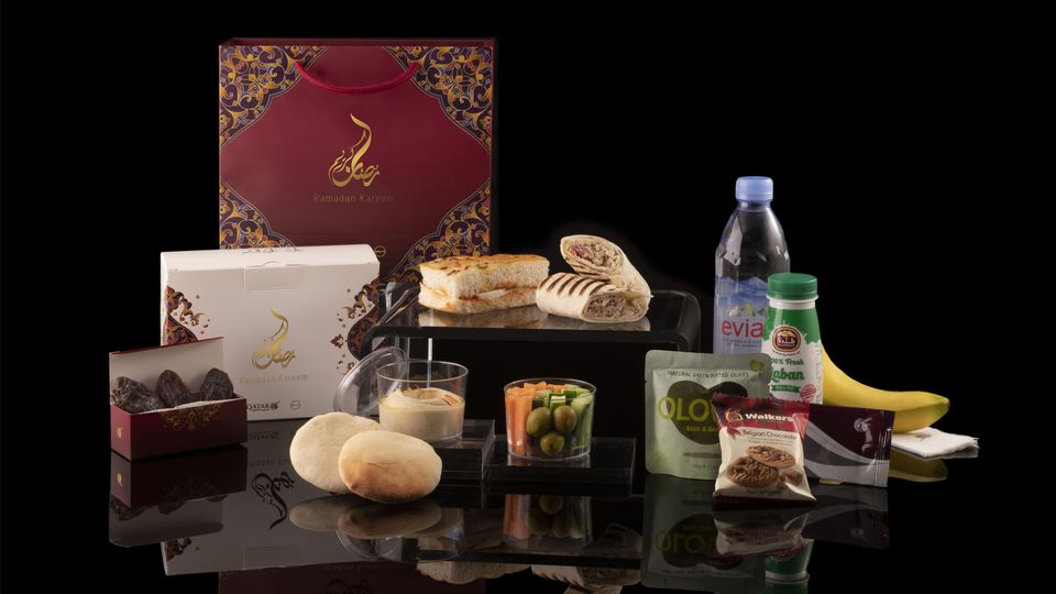 Qatar Airways previously provided Iftar boxes for breaking the fast at sunset.