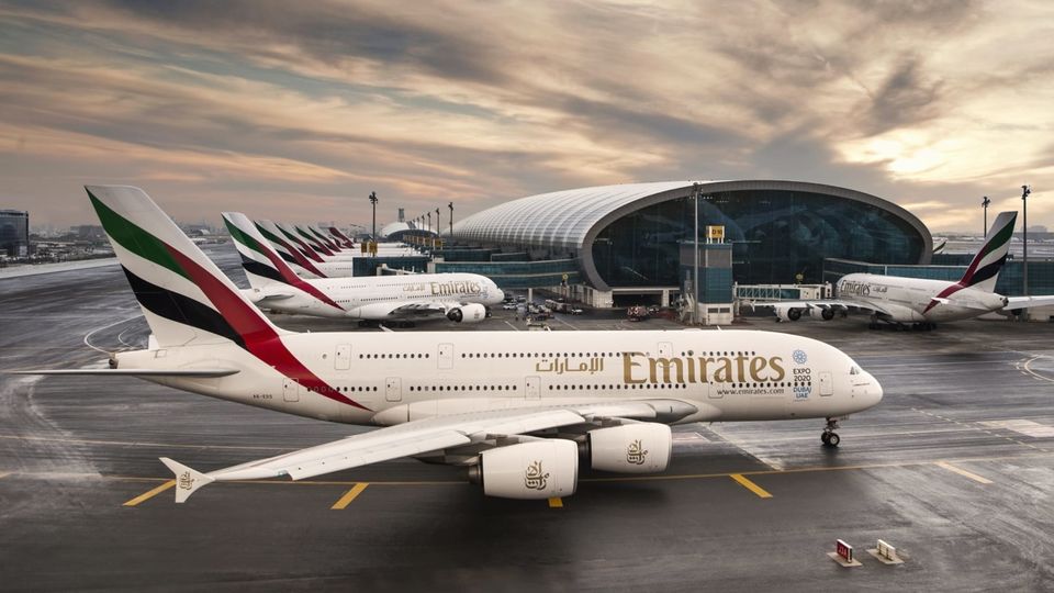 Emirates' massive hub at Dubai International Airport: the carrier has now idled as much as 90% of its aircraft.