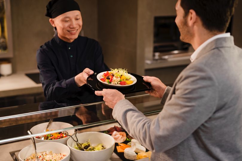 If a buffet remains, it'll be served by staff instead of being self-serve.