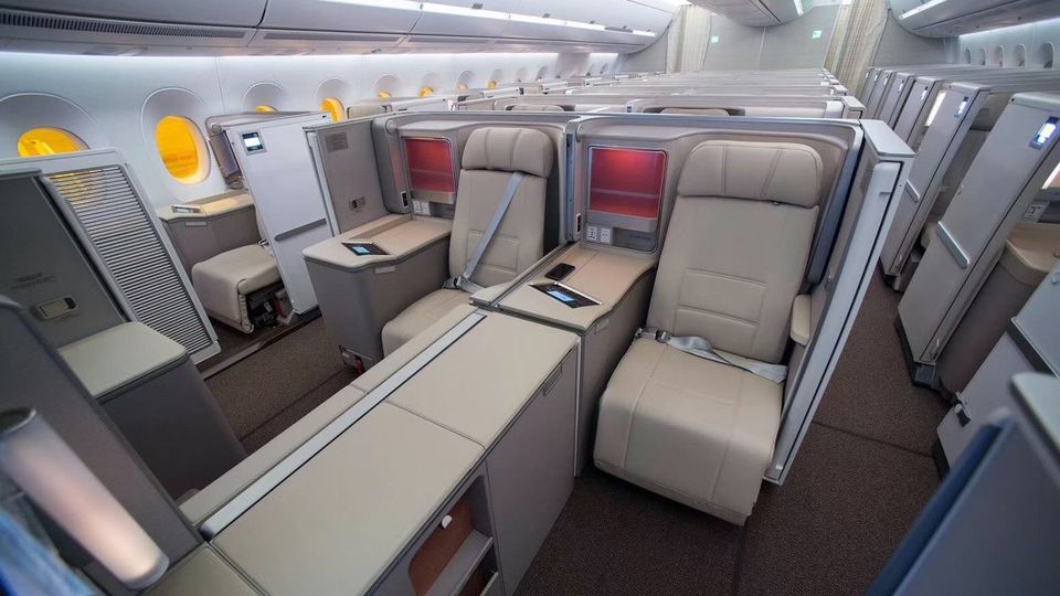 China Eastern's Airbus A350 'Air Living Room'.