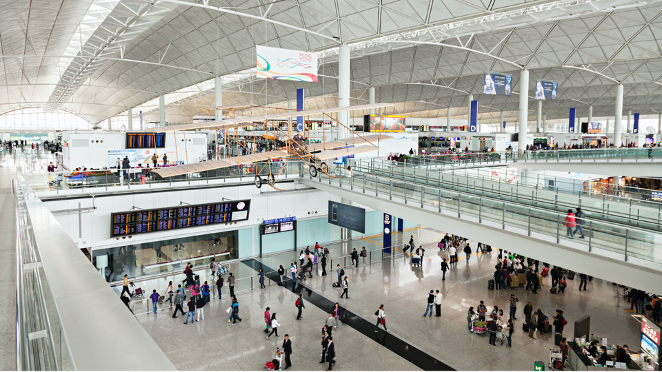 Changing flights at Hong Kong will be rather different to 'the old days'.