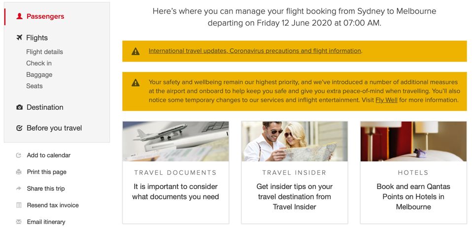 Qantas is encouraging all passengers to use online or app-based checkin.