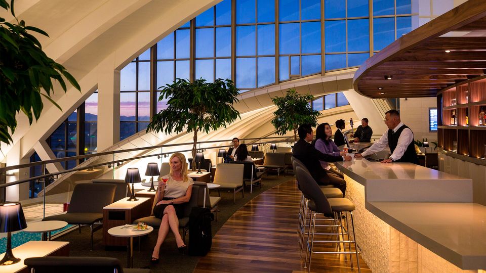 The Star Alliance lounge in Los Angeles Tom Bradley International Terminal.