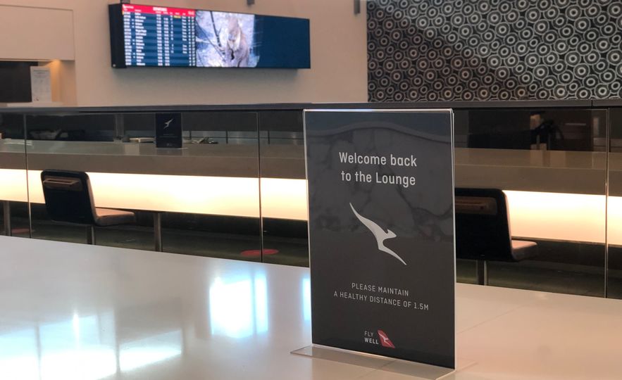 Qantas' domestic lounges began reopening this week.