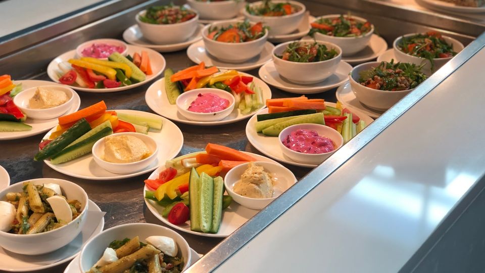 Part of the all-day dining selection at the snacking station.