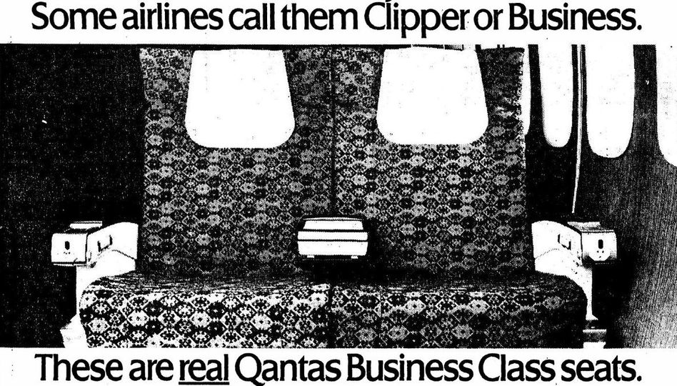 Qantas used the Boeing 747 to launch business class as we know it.