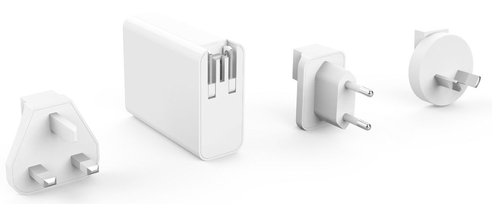 The HyperJuice 100W GaN USB-C Charger: four ports, plenty of juice, no waiting.