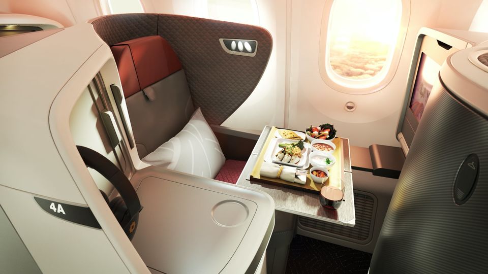 Vistara's Boeing 787-9 business class.