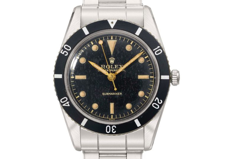 CAPTION: A Rolex Submariner reference 6204 from 1963 sold by Christies.
