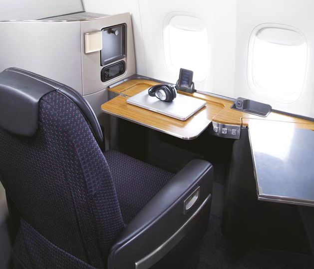American Airlines' Boeing 777 first class.