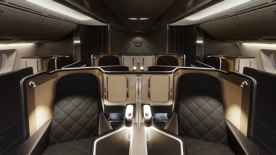 British Airways' current 'Prime' first class was developed for the Boeing 787-9.