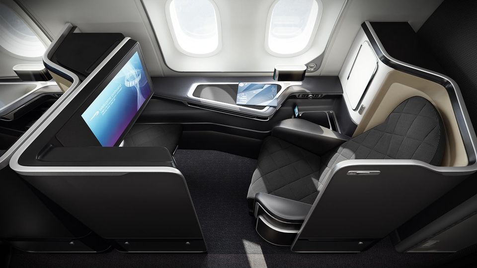 Some of BA's new Boeing 777-300ER jets will include an upgraded version of the Boeing 787-9 and 787-10 first class seat.