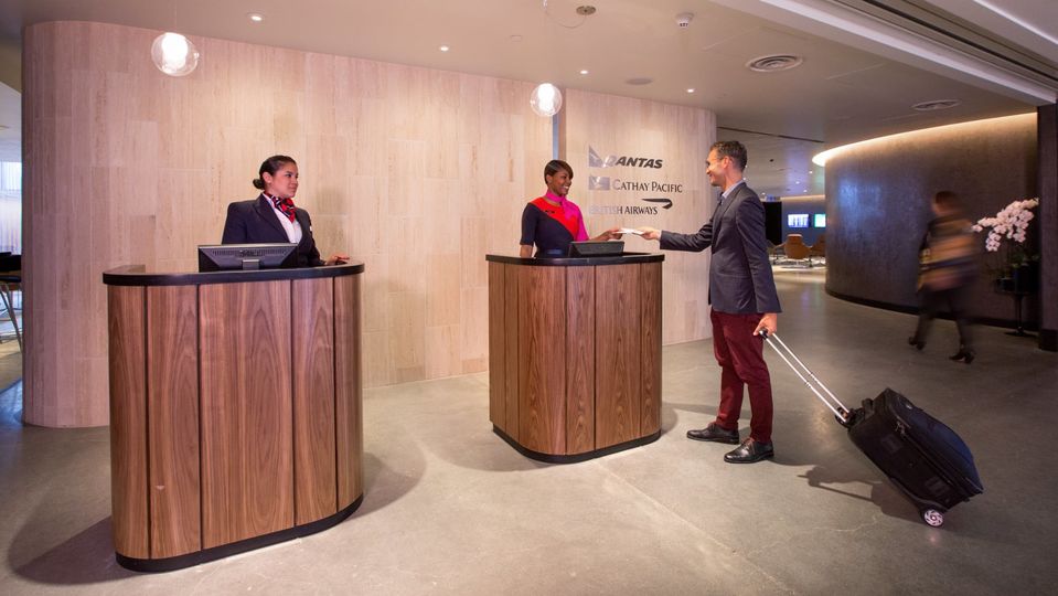The future may see many more shared lounges, such as the LAX business class lounge.