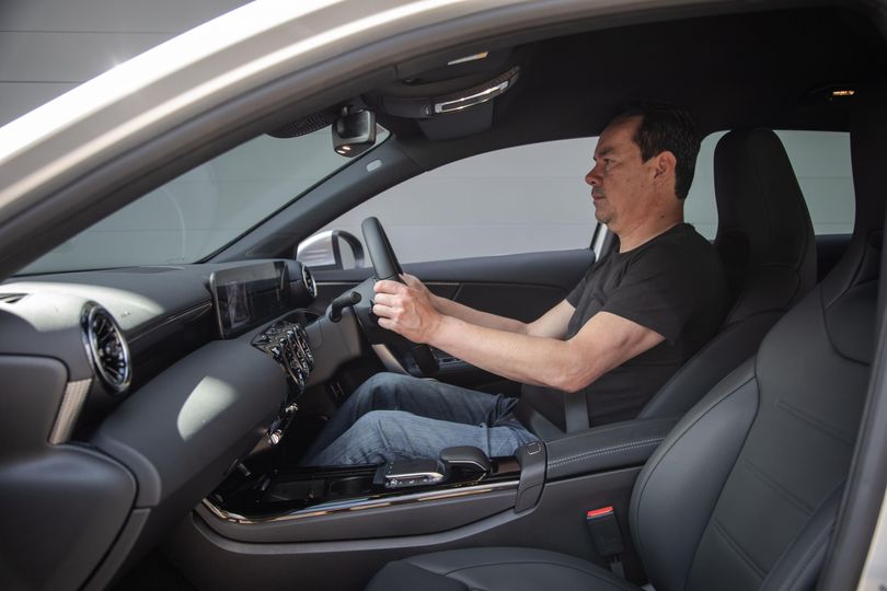 The 2021 Mercedes-Benz A250e plug-in hybrid.