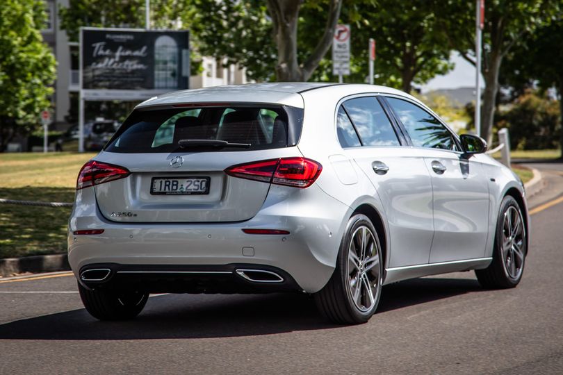 The 2021 Mercedes-Benz A250e plug-in hybrid.