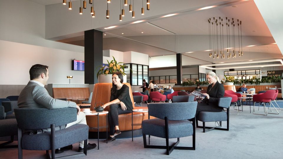 Social distancing is part of the new loungescape.