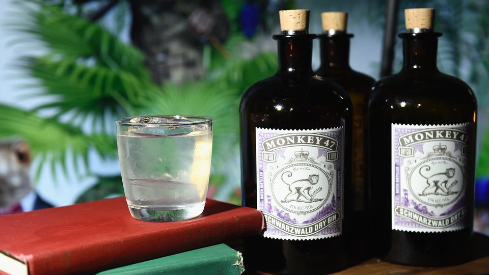 Monkey 47 gin contains 47 botanical ingredients include chamomile and sage, giving it a distinct floral taste.