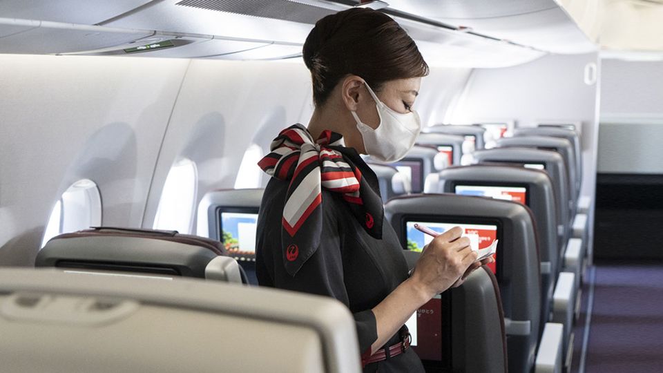 Yours must be a Japan Airlines flight to qualify...