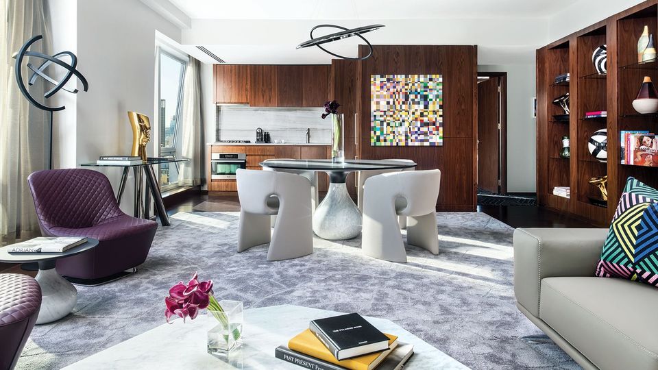 Roche Bobois Suite at Langham’s Manhattan property.