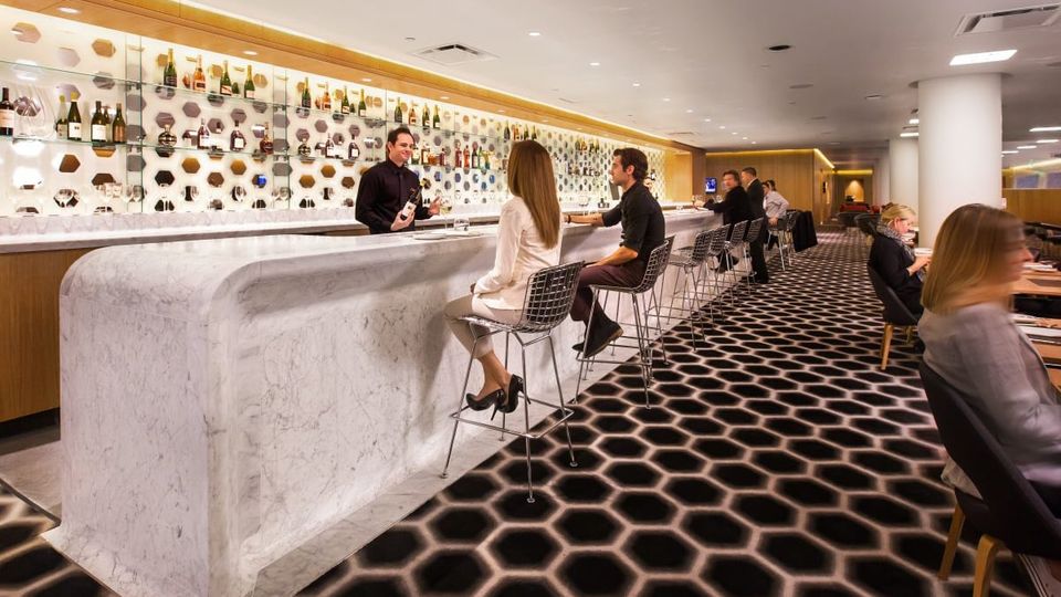 Qantas' LAX first class lounge.