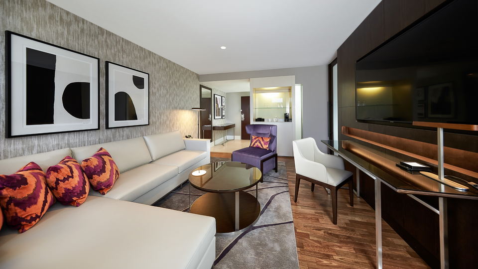 One of the refurbished rooms at the Hilton Sydney.