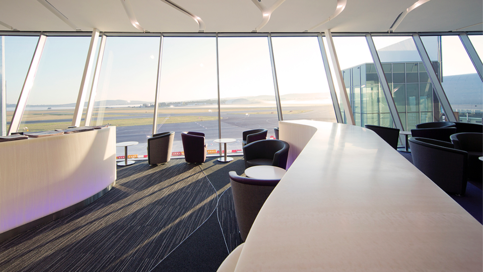 The view from Virgin's Canberra lounge.