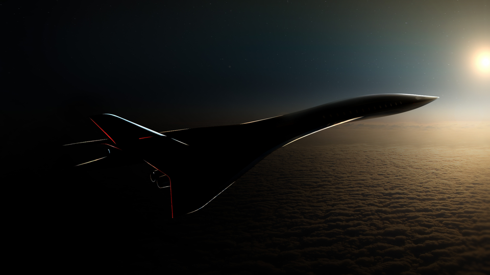 Shrouded in shadows, for now: Aerion's AS3 commercial supersonic jetliner.