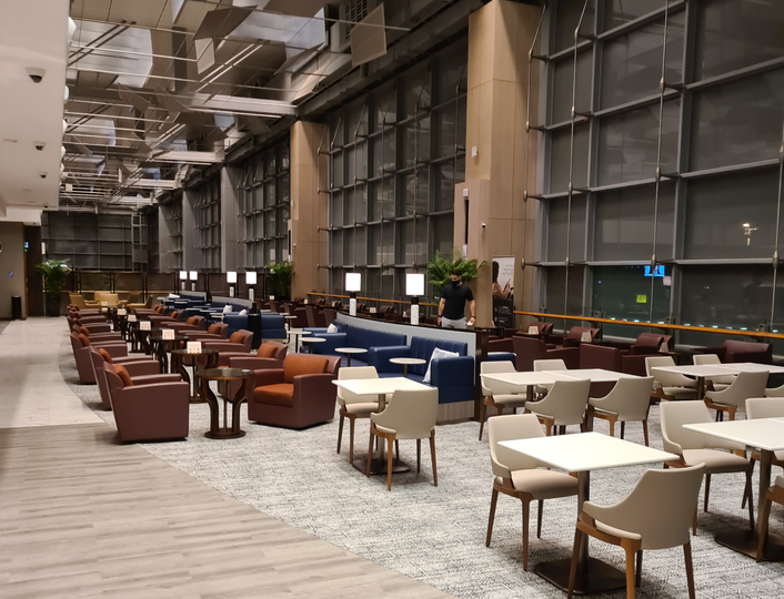 Inside what'll be the new KrisFlyer Gold lounge at Changi T3.. Martin Memo