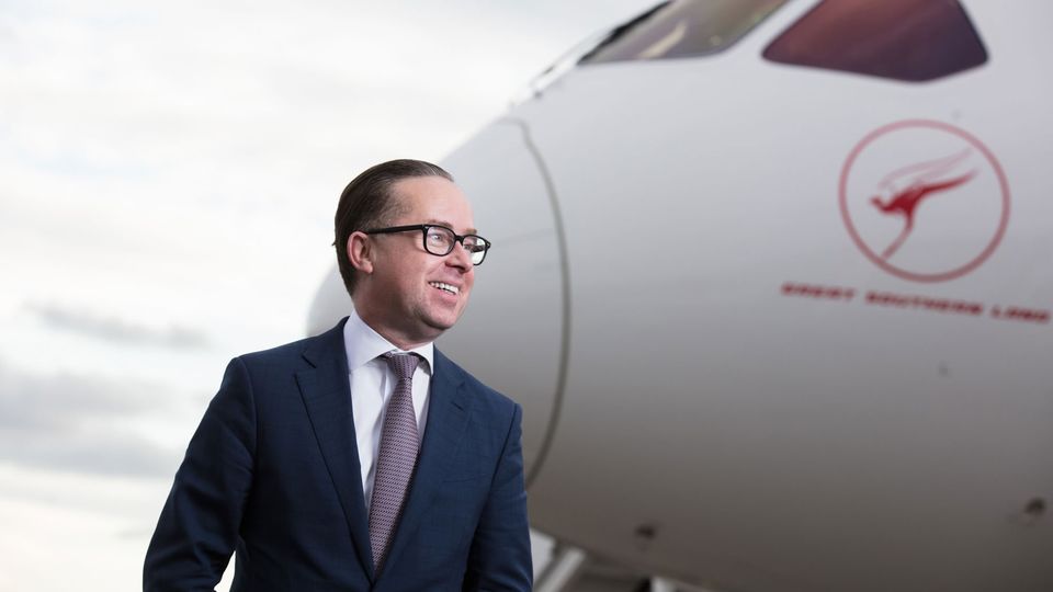 Alan Joyce sees a bright future in travel bubbles.