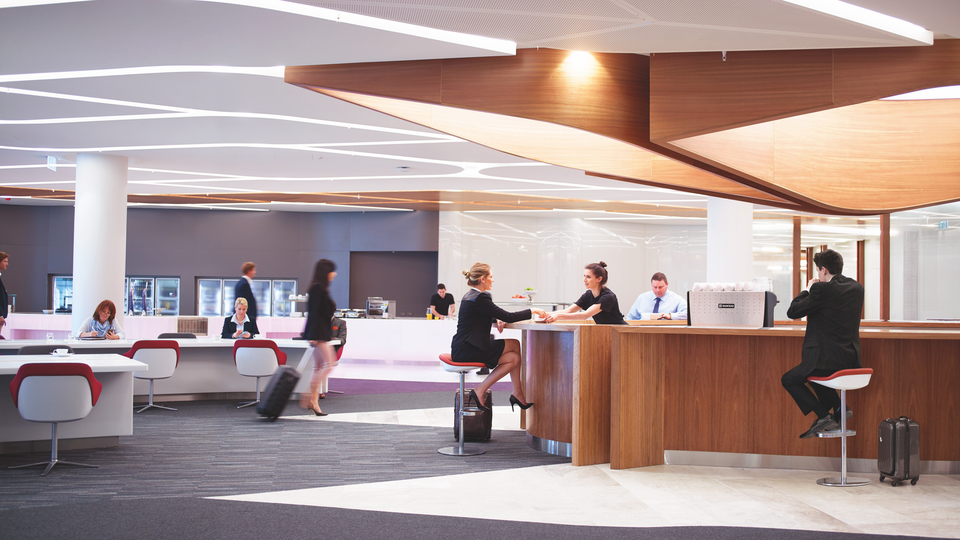 Virgin's 2010-era lounge design.
