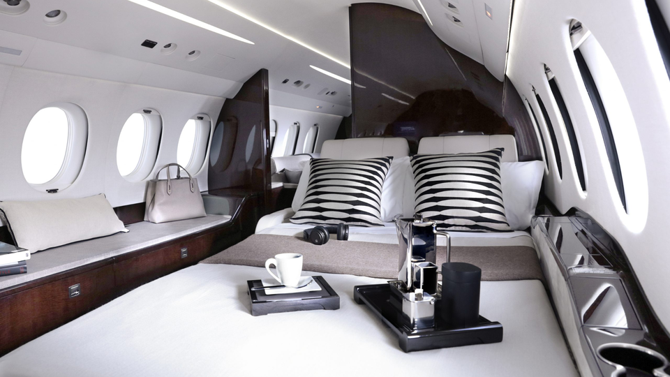 The only way to fly: inside Dassault's Falcon 8X private jet.