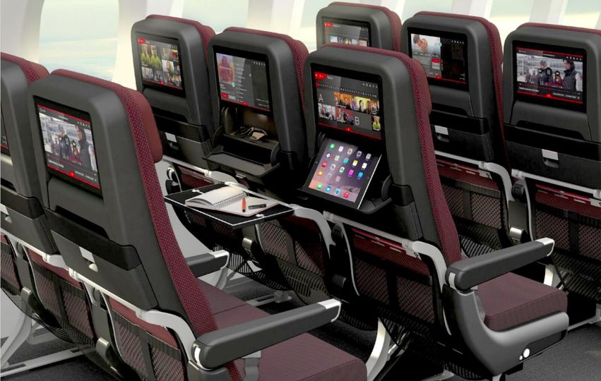 Qantas Boeing 787-9 economy class.