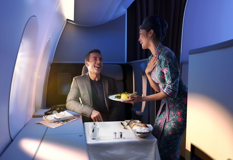 Malaysia Airlines' Airbus A350 pioneered the 'front row first class' concept.