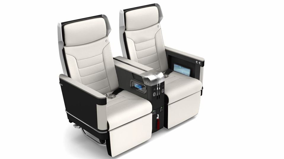 Breeze Airways' Airbus A220 first class 'Nicest' seating.