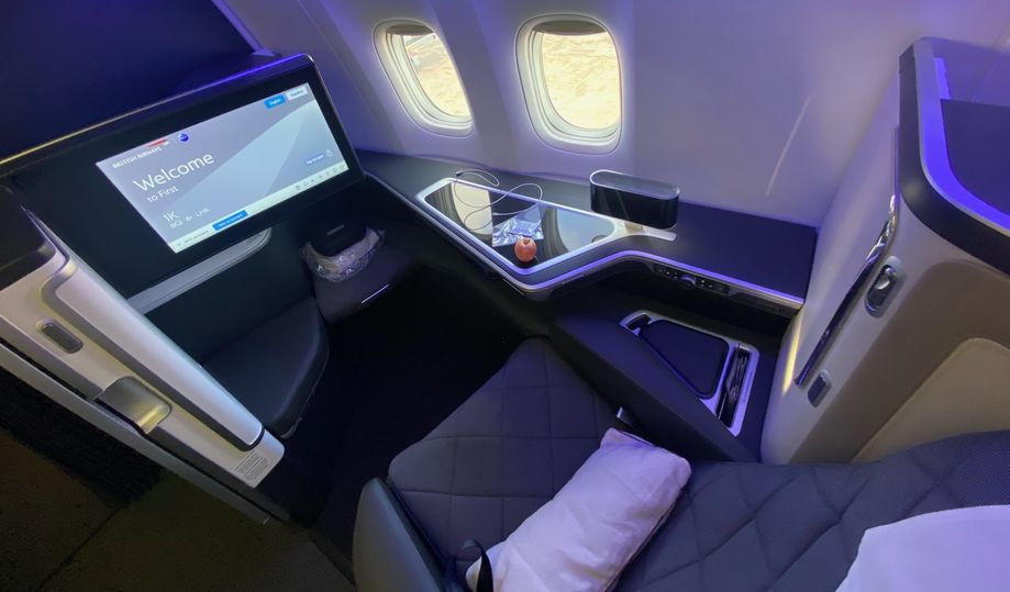 An overview of BA's new Boeing 777 First suite.. George Budd
