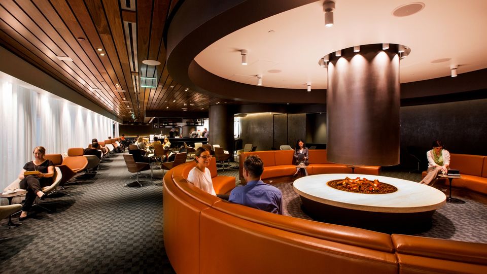 The LAX Business Class Lounge from Qantas.