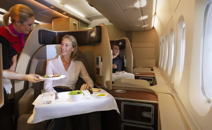 The first class experience on Qantas' Airbus A380.