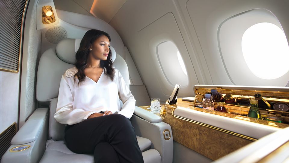 Emirates' Airbus A380 first class suite.