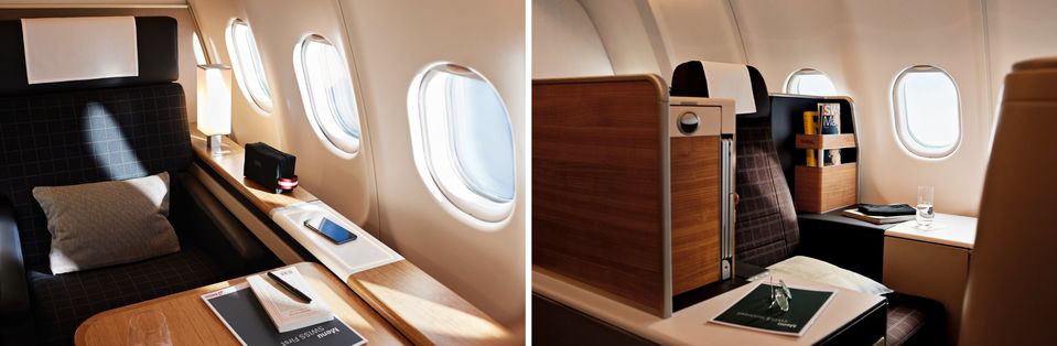 In the years before Covid, Swiss upgraded its A340 first and business class cabins.