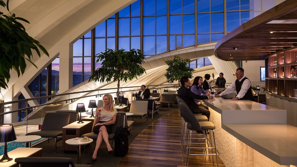 The Star Alliance LAX lounge.