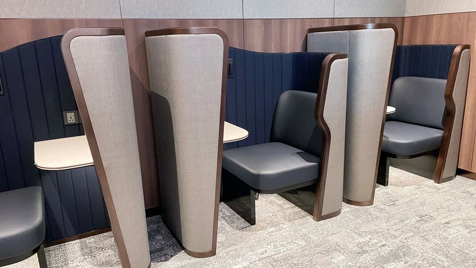 Singapore Airlines' SilverKris Business Lounge at Changi T3.