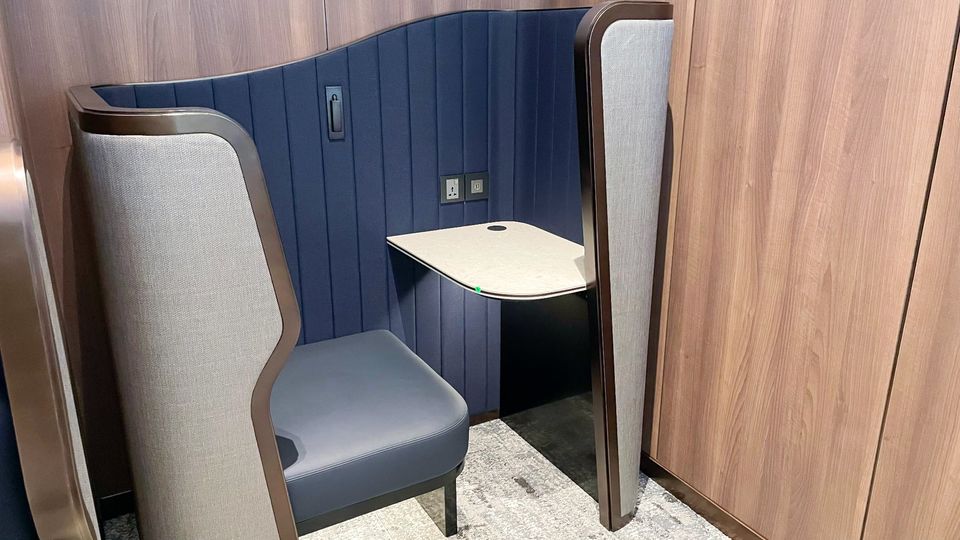 Singapore Airlines' SilverKris Business Lounge at Changi T3.